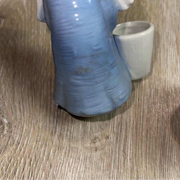 Vintage Sanmyro Blue Angel Candlestick Toothpick Decor Cherub Made In Japan - Picture 11 of 14